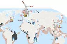 Infographic from the Ocean Atlas – Global Energy Production, Power Plants and Reserves
