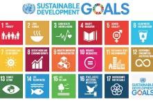 Visualisation of the 17 sustainable development goals