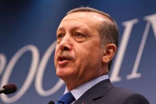 Erdoğans spricht beim Statesman’s Forum im Mai 2013