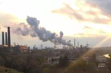 Blick auf ein Kraftwerk in Mariupol, 2018