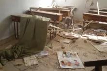 Zerstörtes Klassenzimmer Idlib