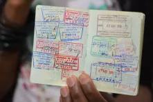 Ein Pass mit zahlreichen Stempeln