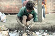 Ein Symbol der Armut in der indischen Metropole Neu-Delhi.