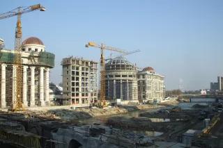 Building site of the new constitutional court and the Ministry of Foreign Affairs, Skopje
