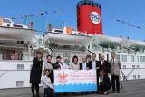 Activists of the NGO Peace Boat.